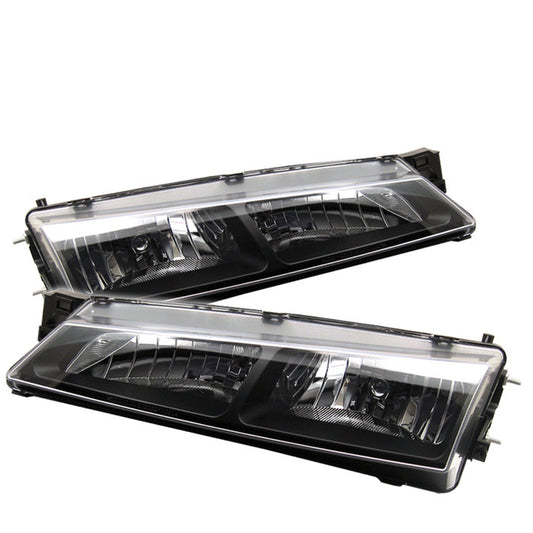 Spyder 97-98 Nissan 240SX S14 Kouki Crystal Headlights - Black