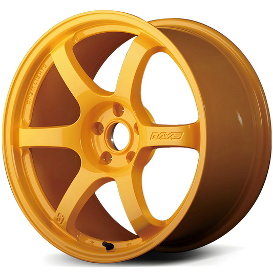 Gram Lights 57DR 17x9 +12 - 5x114.3 - Mach Yellow Wheel