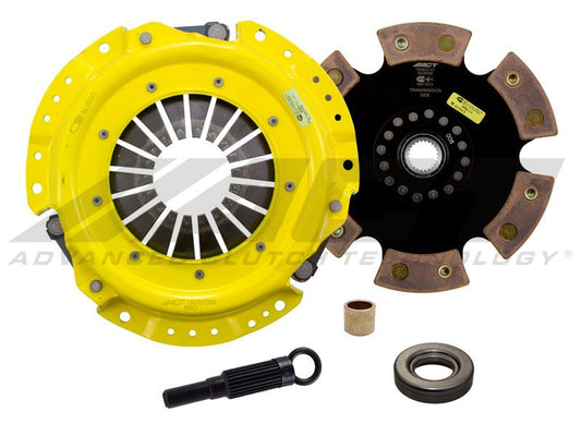 ACT Heavy Duty Race Sprung 6 Pad Clutch Kit 240sx KQA24DE 350tq