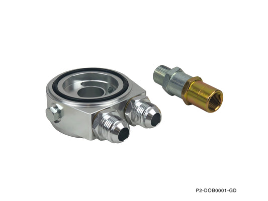 P2M Oil Filter Block Sandwich Adapter - M20X1.50 & 3/4-16UNF