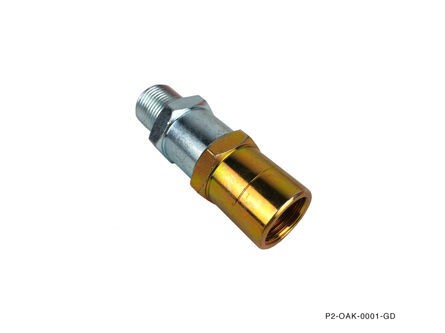 P2M Angled Oil Filter Block Sandwich Adapter - M20X1.50 & 3/4-16UNF