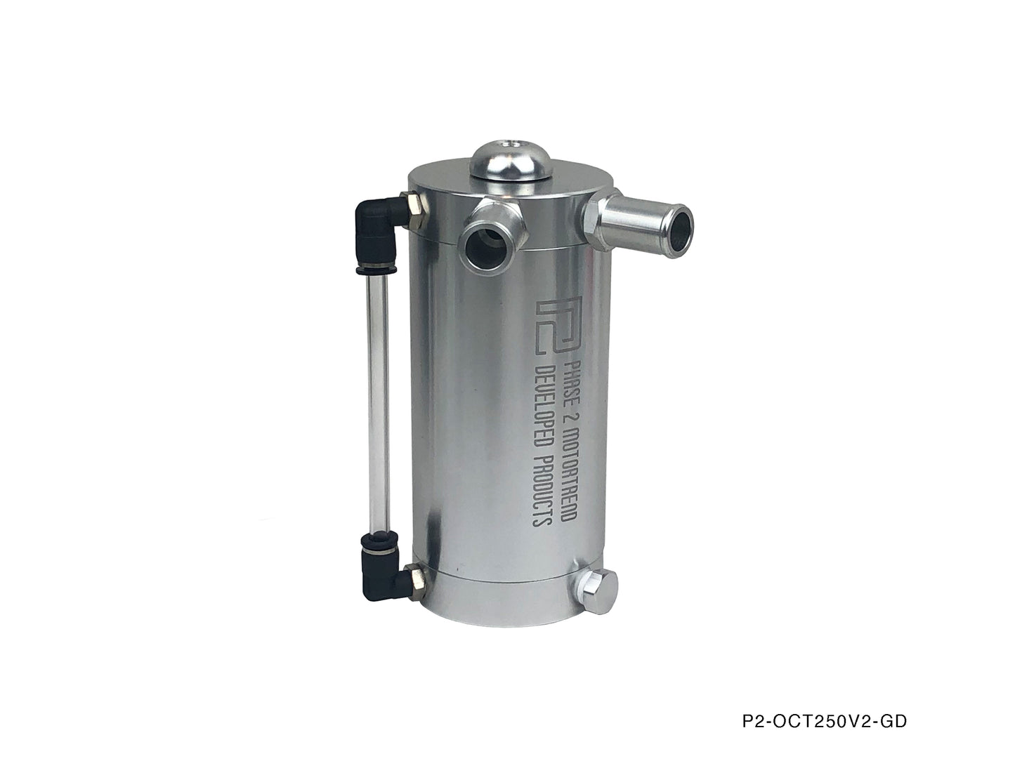 P2M Oil Catch Tank V2 with Breather Filter - Mini 250cc
