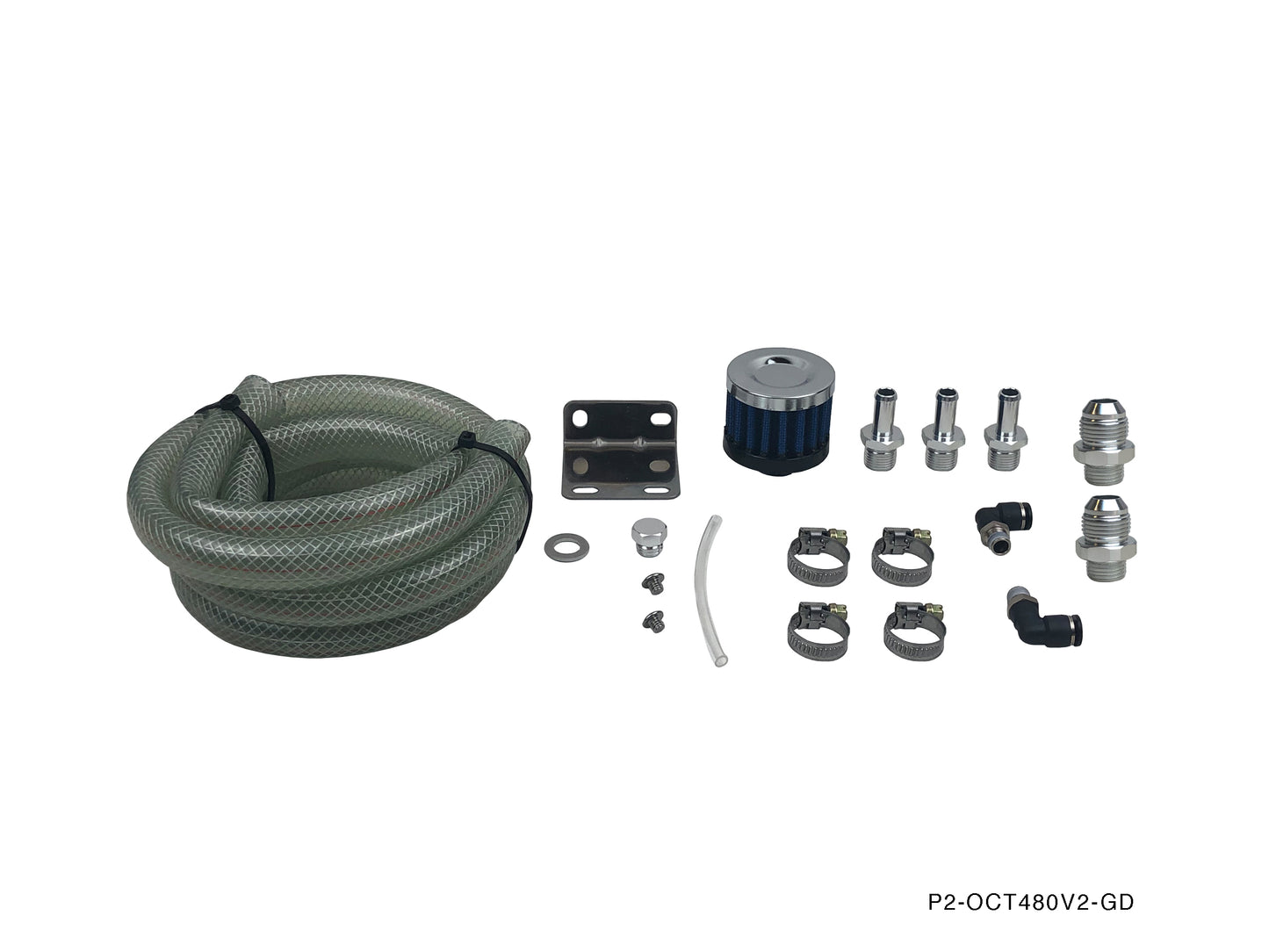 P2M Oil Catch Tank V2 with Breather Filter - Large 250cc