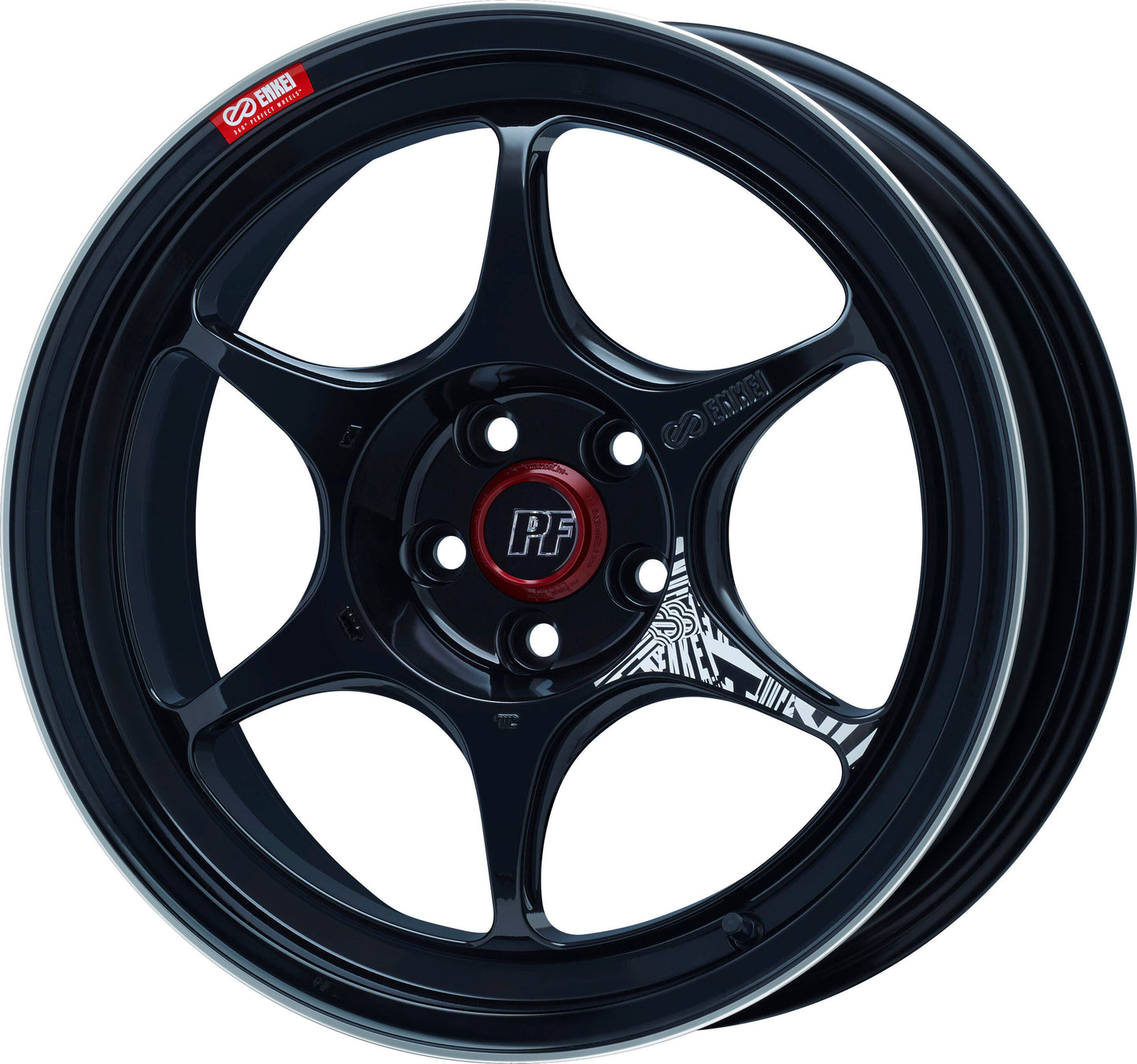 Enkei PF06 17x8.5 +30 5x114.3 - Black Wheel