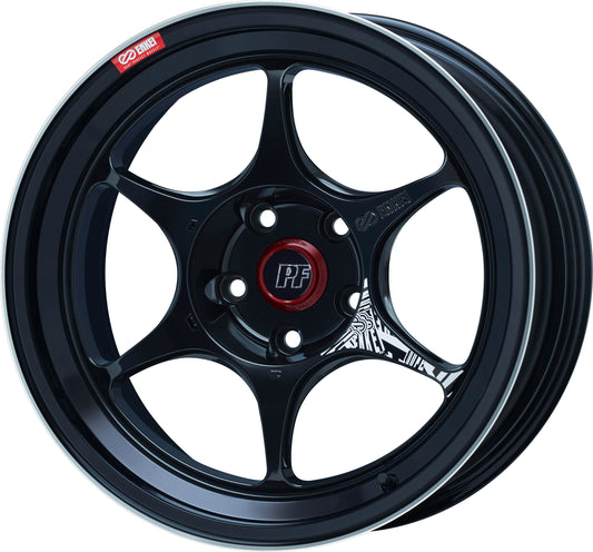 Enkei PF06 17x9.5 +22 5x114.3 - Black Machined Wheel