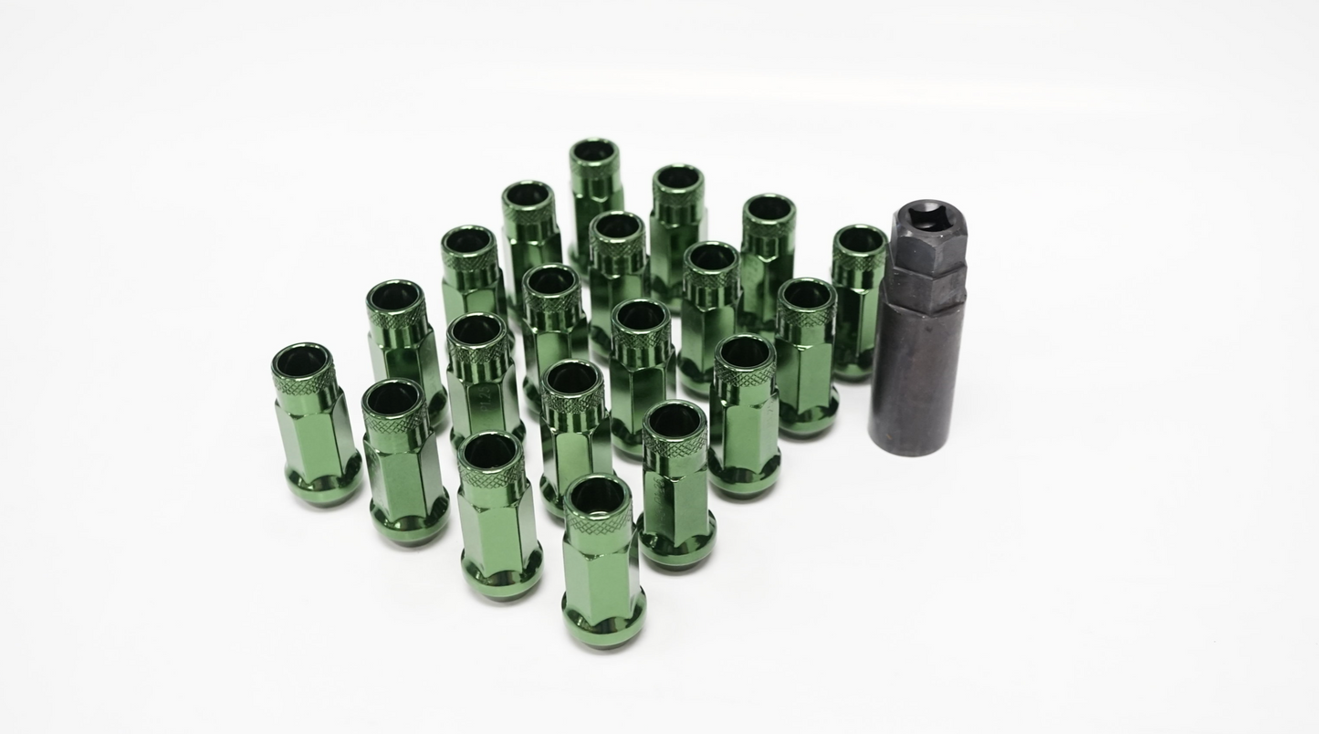 Wheel Mate Muteki SR48 Open End Lug Nuts 12x1.25 48mm - Dark Green