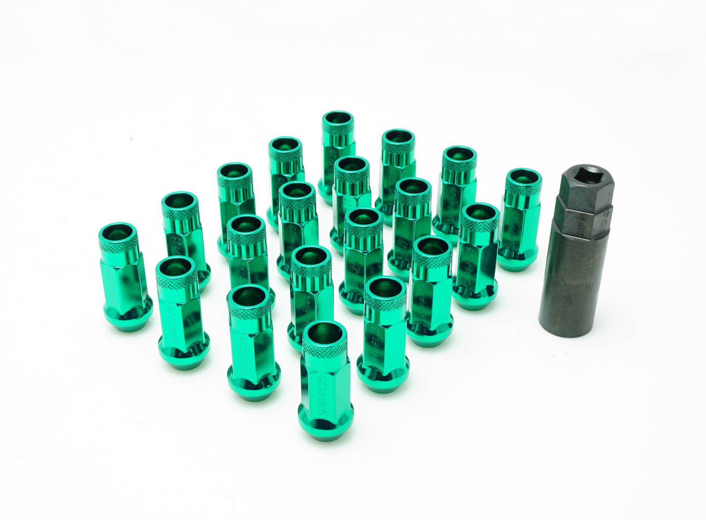 Wheel Mate Muteki SR48 Open End Lug Nuts 12x1.25 48mm - Green