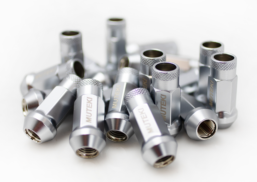 Wheel Mate Muteki SR48 Open End Lug Nuts 12x1.25 48mm - Satin Silver
