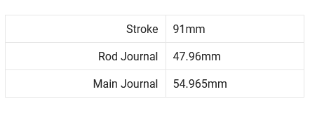 Brian Crower Crankshaft - Nissan SR20DE / SR20DE 91mm Stroke 4340 Billet