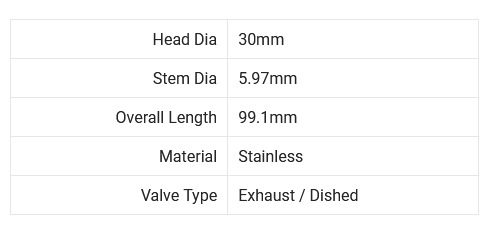 Brian Crower Toyota 2JZ GTE/GE 30mm Exhaust Valves (set/12)
