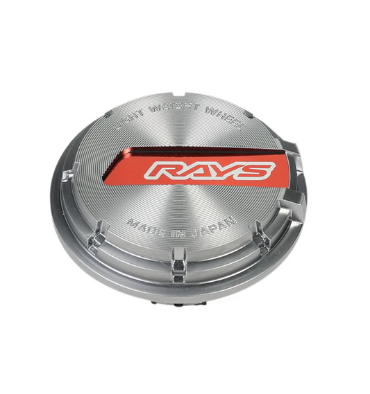 Gram Lights Rays WR Center Cap (Red/Silver) 57CR/57DR/57D/57S-PRO