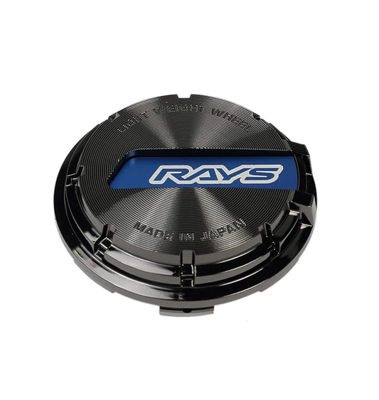 Gram Lights Rays WR Center Cap (Blue/Black Chrome) (57CR / 57DR)