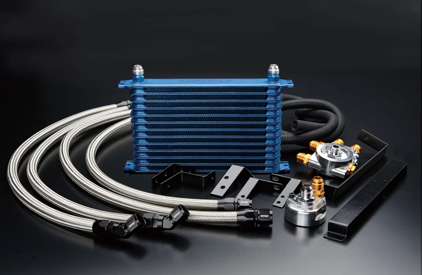 GReddy 89-94 Nissan Skyline GTR (BNR32) 13 Row Oil Cooler Kit w/ Oil Filter Relocation