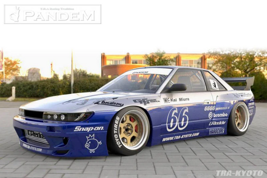 GReddy S13 Nissan 240sx Coupe (Silvia frontend) Pandem Full Body Aero Kit w/o GT Wing