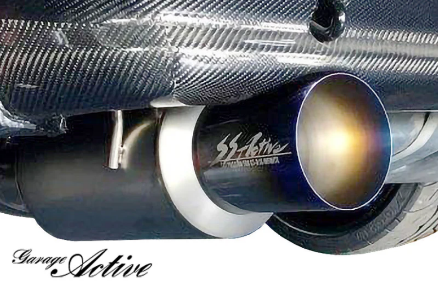 GReddy Garage Active Skyline GTR Titanium Exhaust R32 w/ 90mm Main & 130mm Tip