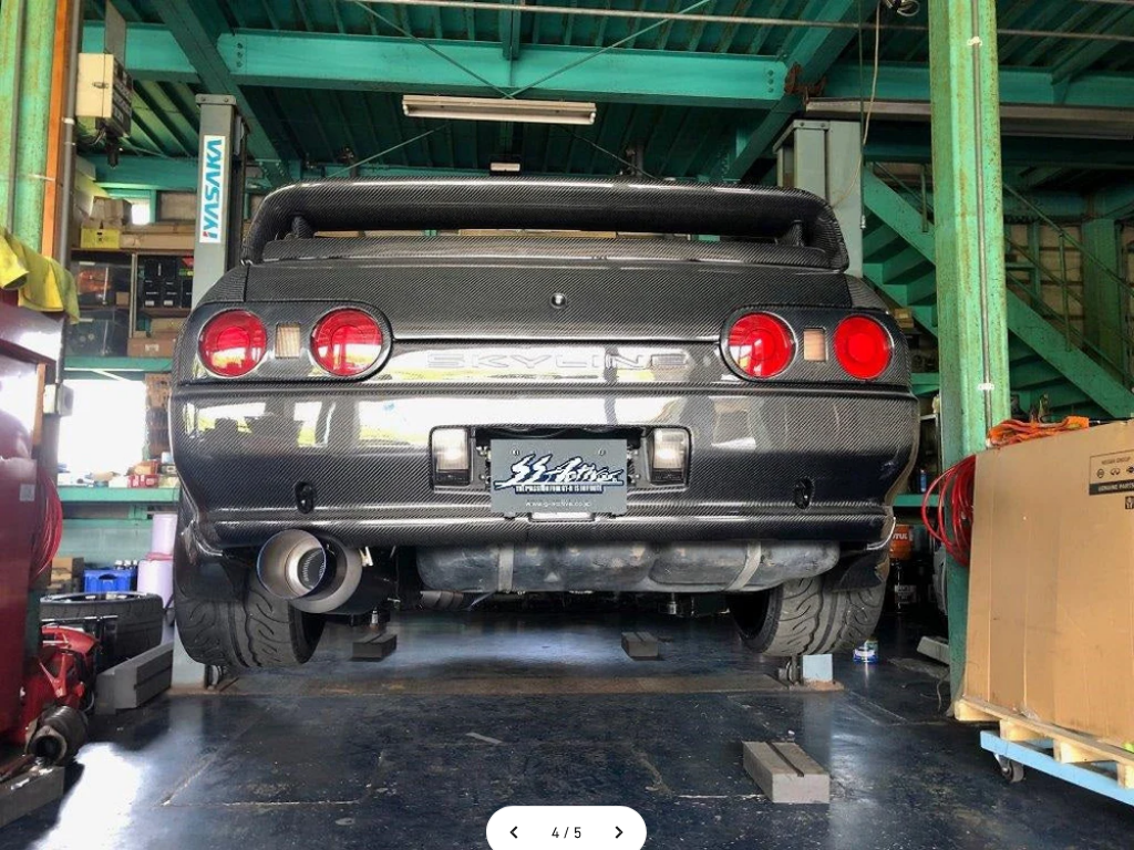 GReddy Garage Active Skyline GTR Titanium Exhaust R32 w/ 90mm Main & 130mm Tip
