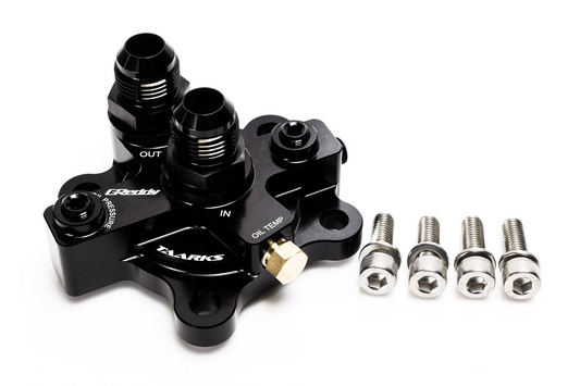 GReddy x Taarks Bolt-On Oil Block Adapter for RB20 RB25 RB26 Engines