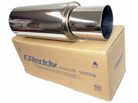 GReddy Revolution RS Universal Muffler Inlet 3in / Outlet 4in