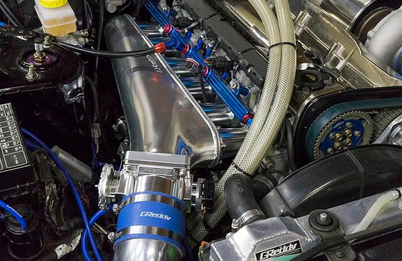 GReddy Billet Air Intake Surge Tank Kit (Single Throttle) - RB26DETT R32 R33 R34