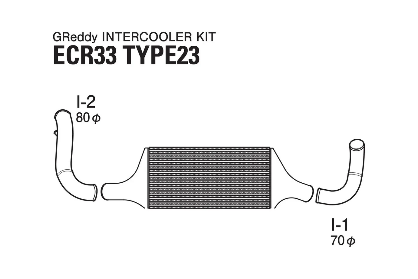 GReddy Trust Intercooler Type 23F - Skyline GTR R33 RB25DET