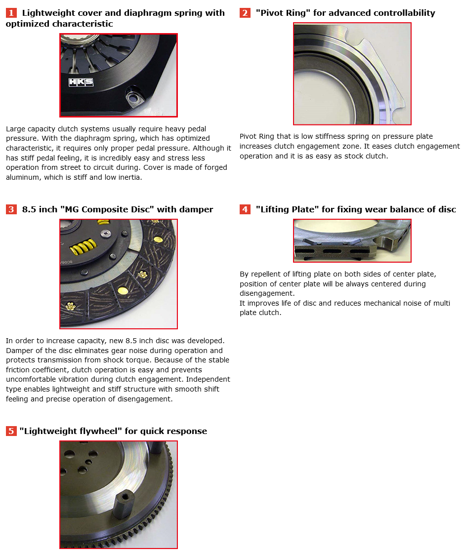 HKS Light Action Twin Clutch - R32 R33 GTR RB26DETT 5-Speed