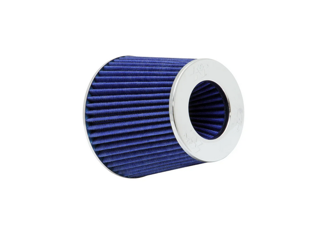 K&N Universal Air Filter Chrome Round 4in inlet / 6in Base / 4.75in Top / 5.5in Height