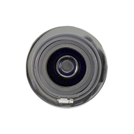 K&N Universal Air Filter Chrome Round 4in inlet / 6in Base / 4.75in Top / 5.5in Height