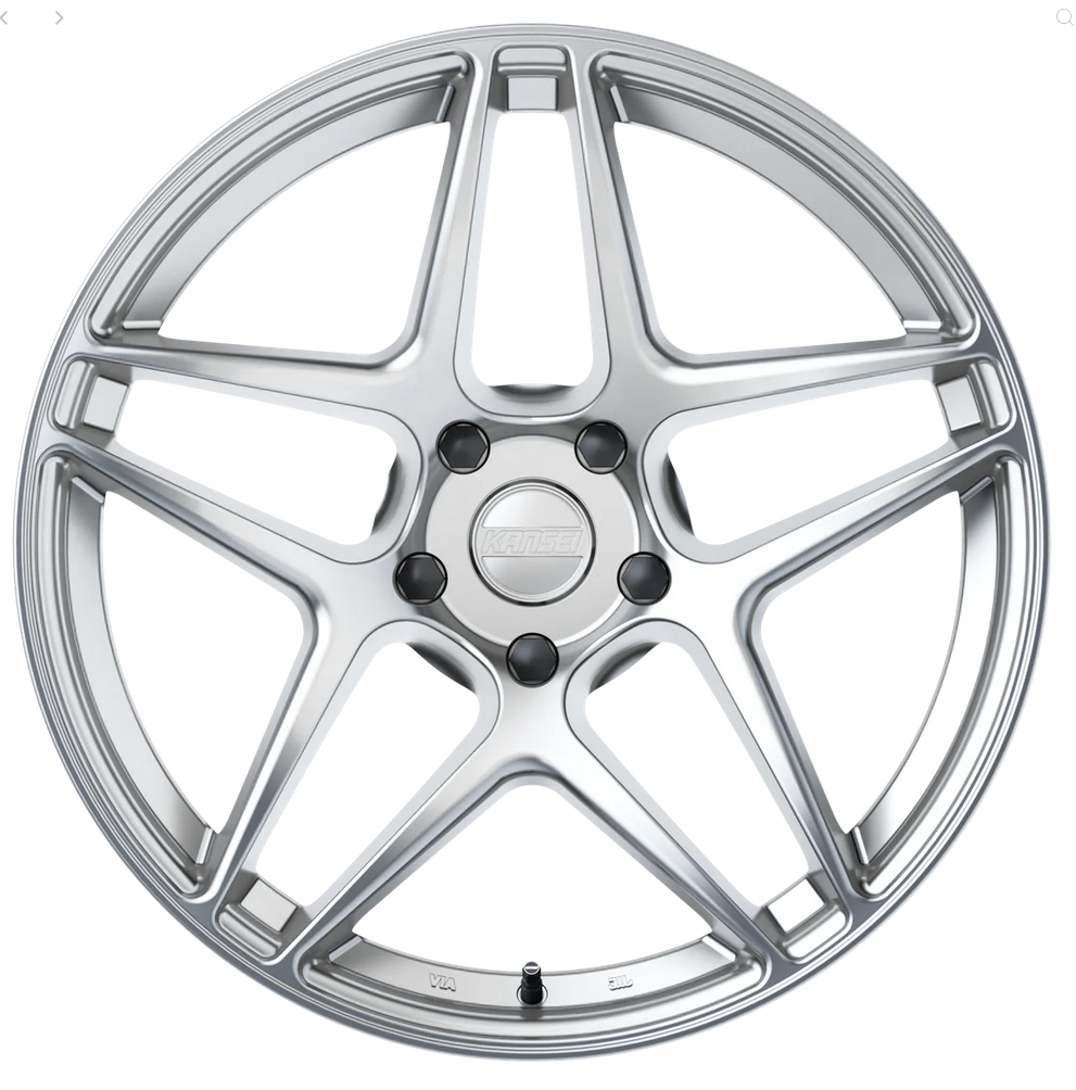Kansei K15H Astro 19x8.5in / 5x114.3 BP / 35mm Offset / 73.1mm Bore - Hyper Silver Wheel