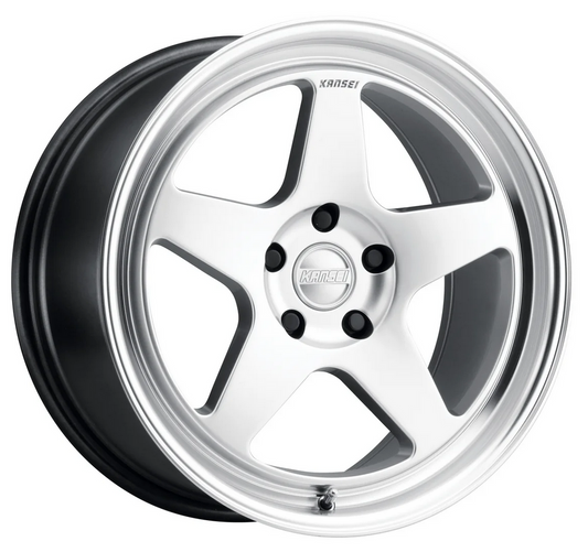 Kansei K12H Knp 17x9.5in / 5x114.3 BP / 12mm Offset / 73.1mm Bore - Hyper Silver Wheel