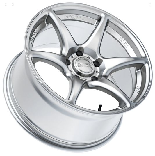 Kansei K11S Tandem 17x9.5in +12 5x114.3 - Hyper Silver Wheel