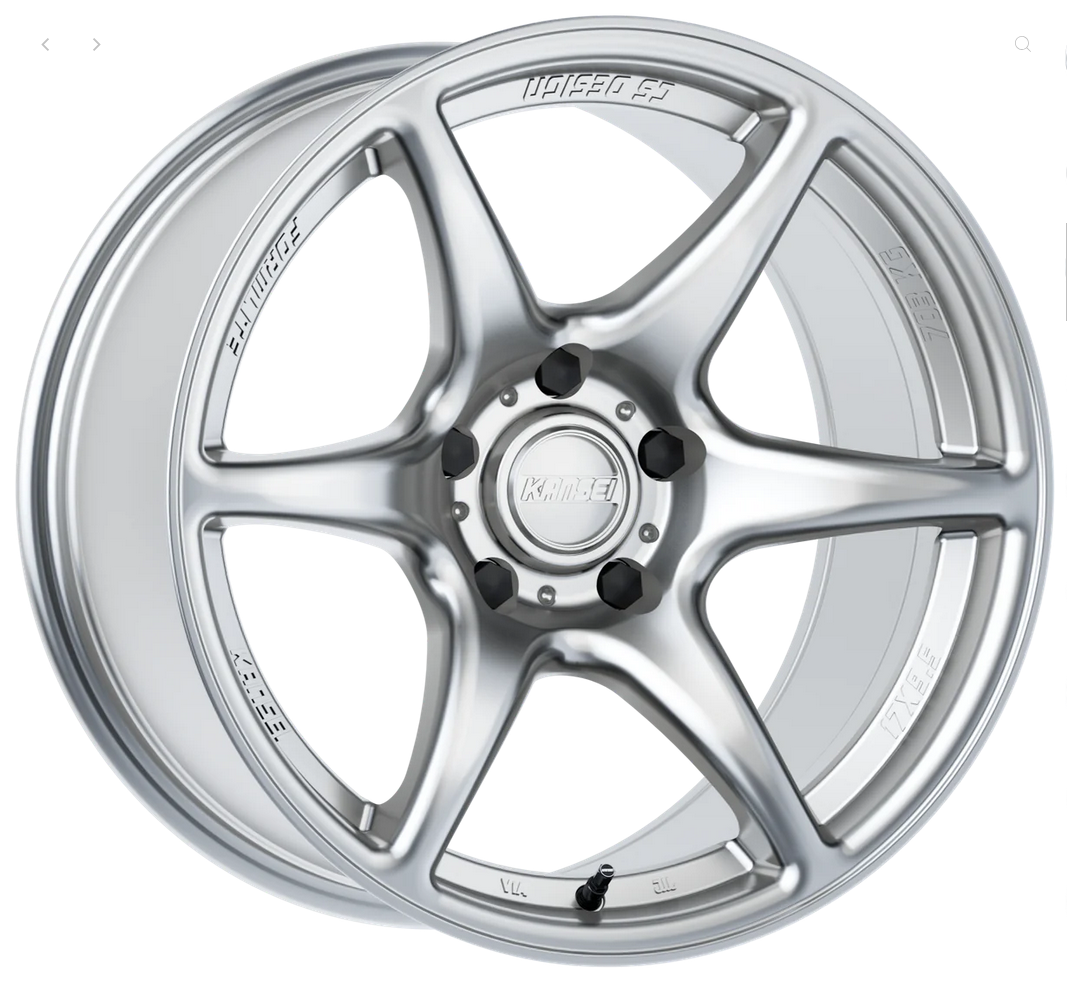 Kansei K11S Tandem 17x9.5in +12 5x114.3 - Hyper Silver Wheel