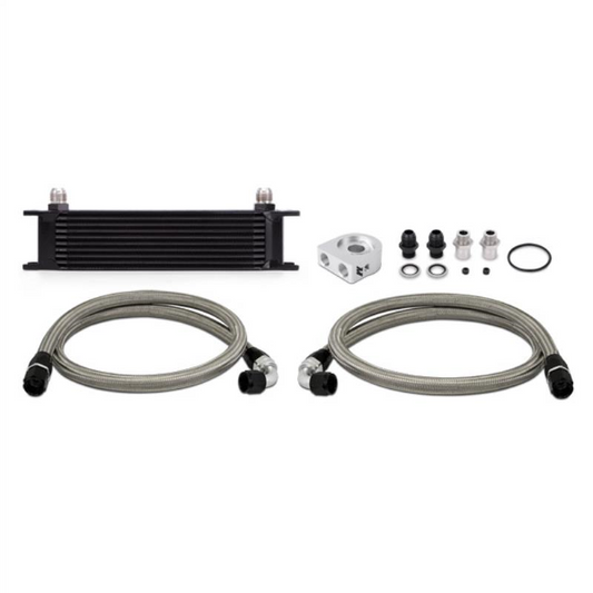 Mishimoto Universal 10 Row Oil Cooler Kit - Black