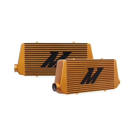 Mishimoto Universal R Line Bar & Plate 31x12x4 Intercooler 4in Inlet/Outlet - Gold