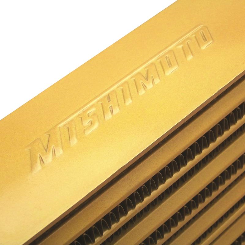 Mishimoto M Line Tube-and-Fin Intercooler 3in Inlet/Outlet - Gold