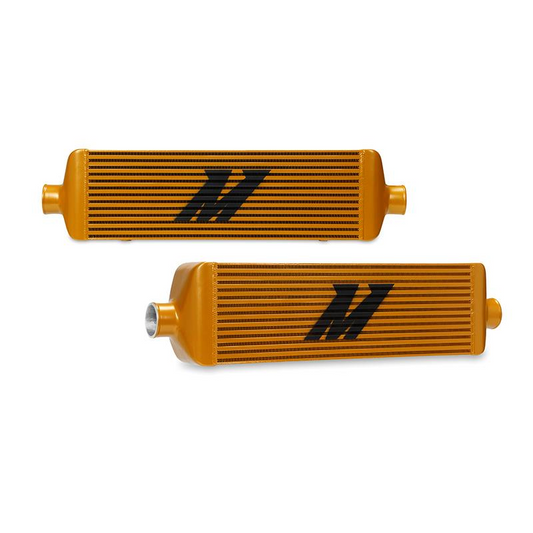 Mishimoto J Line Bar & Plate Intercooler - 2.5in Inlet/Outlet - Gold