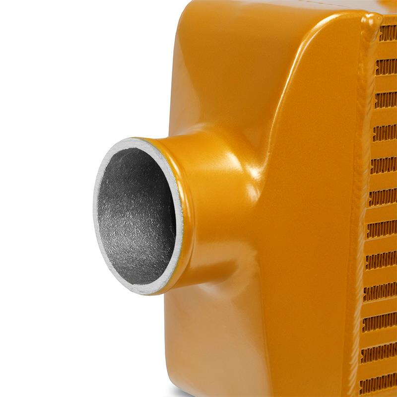 Mishimoto J Line Bar & Plate Intercooler - 2.5in Inlet/Outlet - Gold