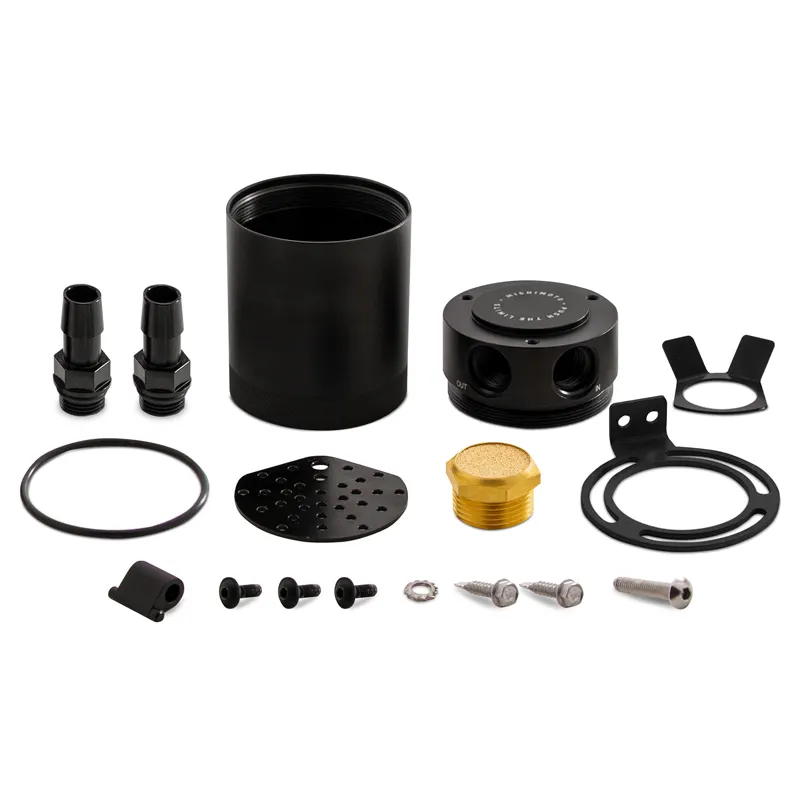 Mishimoto Compact Baffled Oil Catch Can - 2-Port