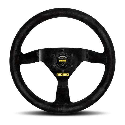 Momo MOD. 69 350mm Steering Wheel 39mm Offset - Suede/Black Spokes