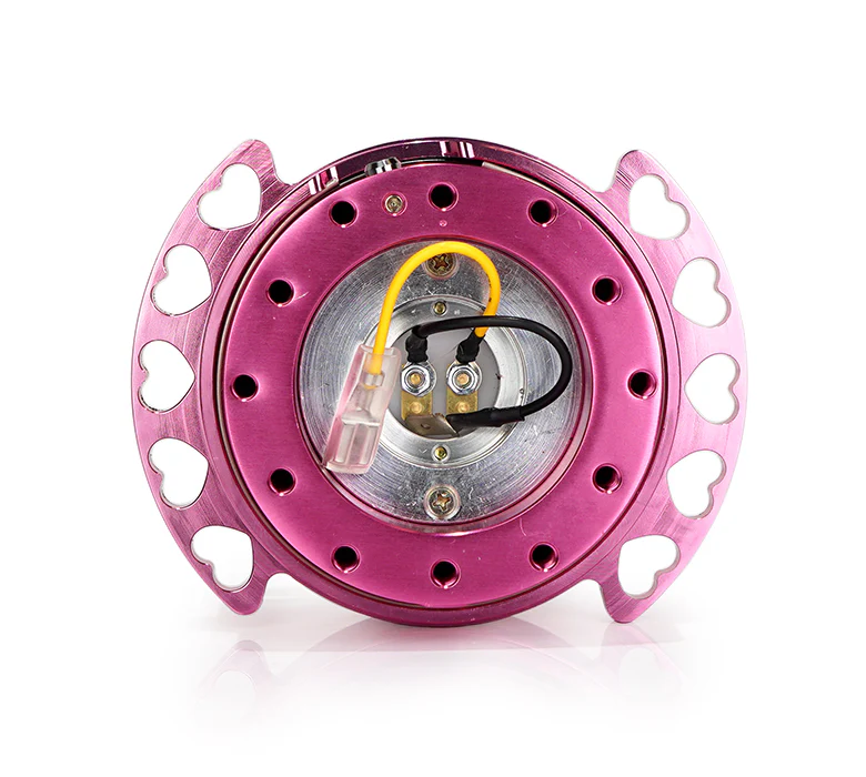 NRG Quick Release Heart Cutout Ring - Pink Body/ Pink Ring
