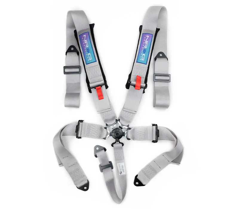 NRG SFI 5 point 3in. Seat Belt Harness - CamLock - Silver