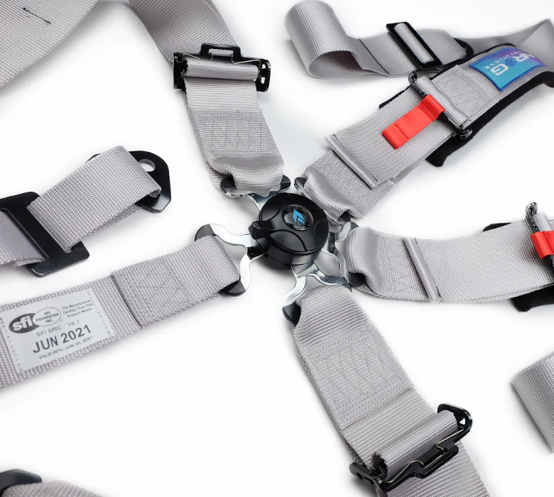 NRG SFI 5 point 3in. Seat Belt Harness - CamLock - Silver