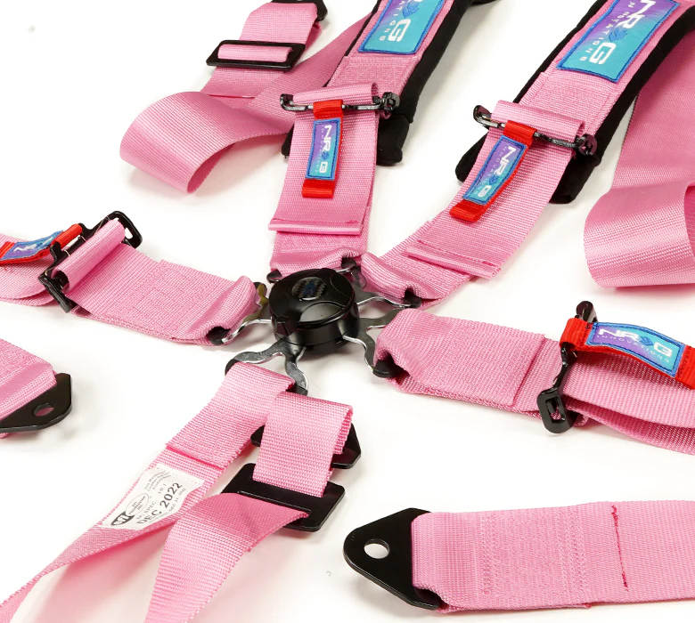NRG SFI 5 point 3in. Seat Belt Harness - CamLock - Pink