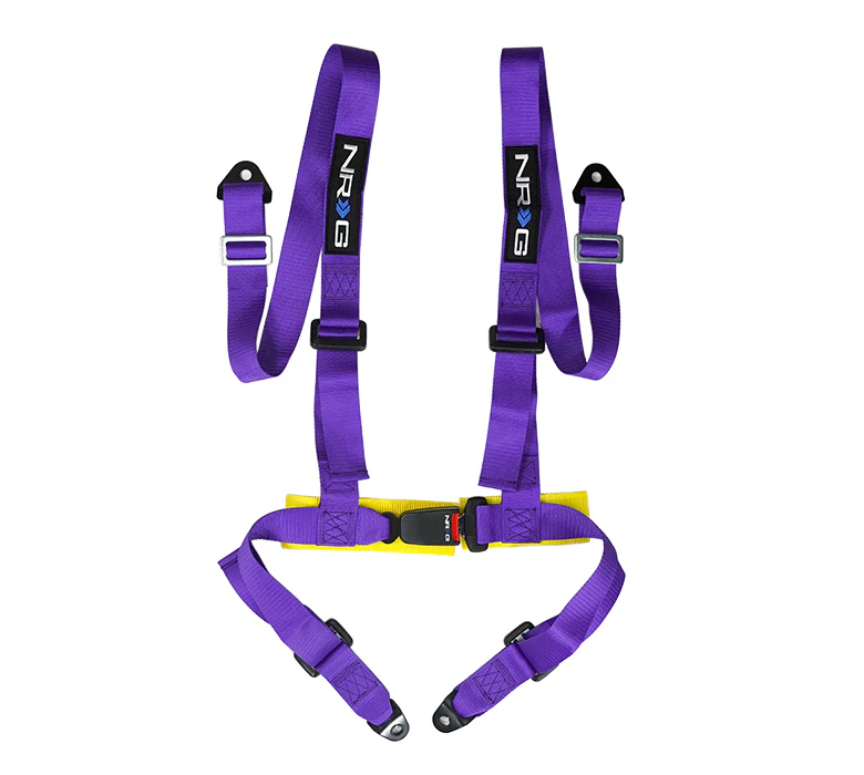 NRG 4 Point Seat Belt Harness / Buckle Lock - Purple
