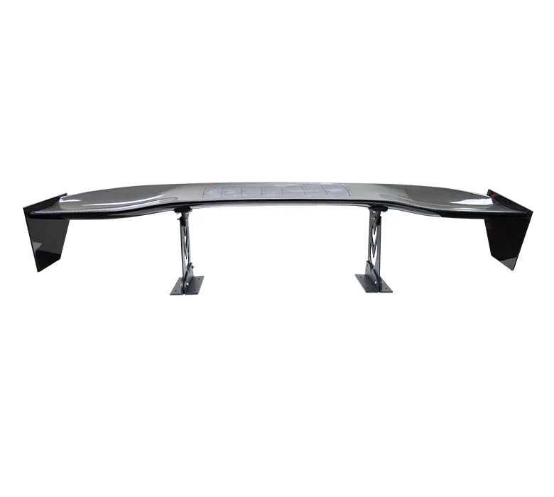 NRG Carbon Fiber Spoiler - Universal 59in Wing - Large Side Plates