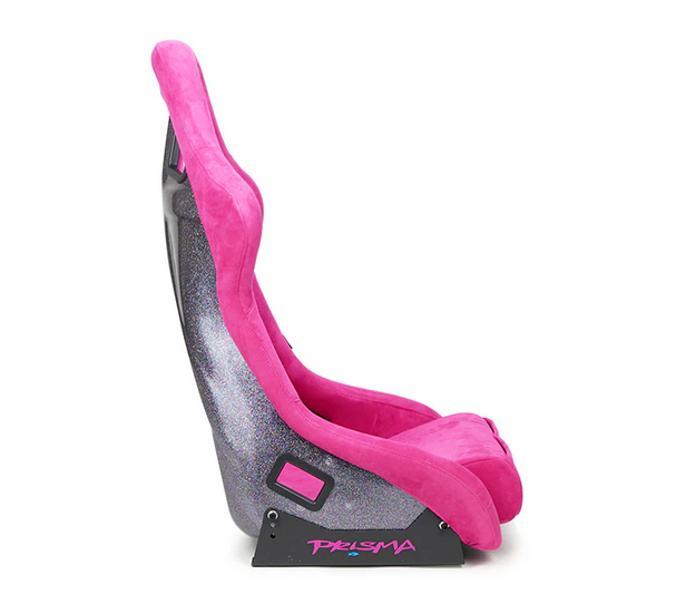 NRG FRP Bucket Seat PRISMA Edition Fushia Alcantara - Large