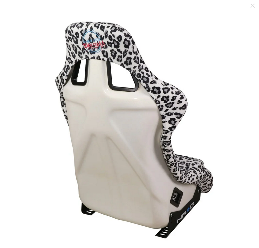 NRG FRP Bucket Seat PRISMA SAVAGE Edition Snow Leopard - Large