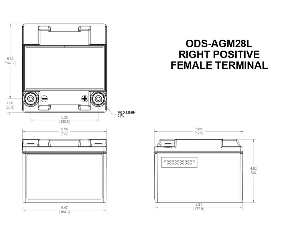 Odyssey Battery Powersport Extreme ODS-AGM28L (PC925)