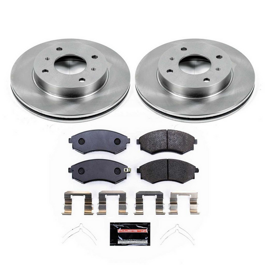 Power Stop 96-98 240SX Track Day Brake Kit - Front 4 Lug