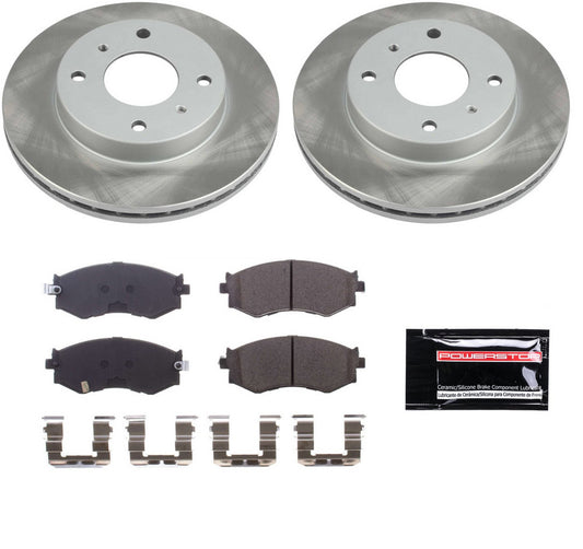 Power Stop 89-94 240SX Semi-Coated Rotor Brake Kit - Front 4 Lug