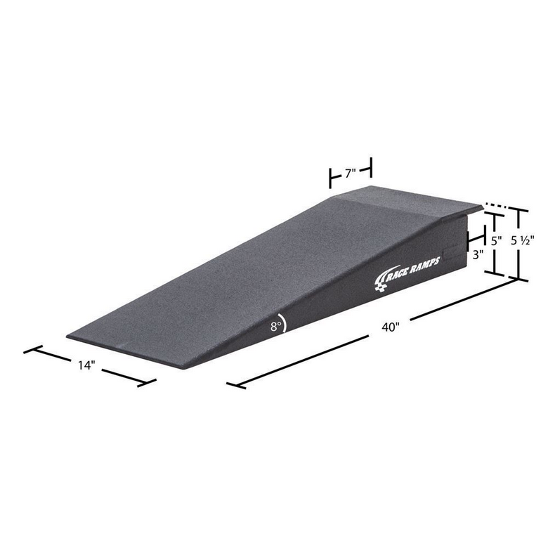 Race Ramps 5in. H Lip Nose Rack Ramp - 8.8 Degree Angle (Pair)